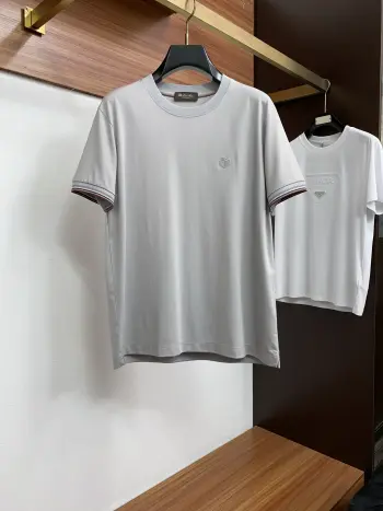 Spring and summer new silk-like round neck short sleeve