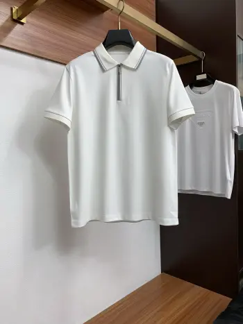 Spring and summer new silk cotton Polo short sleeves