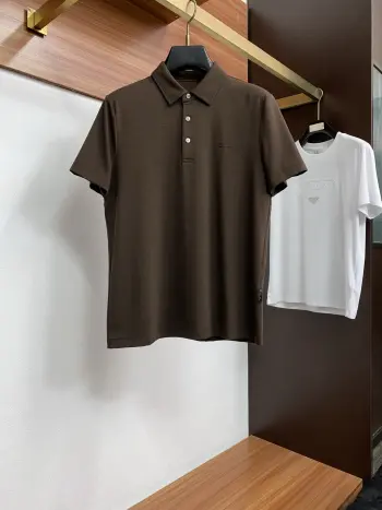 Spring and summer new silk cotton Polo short sleeves