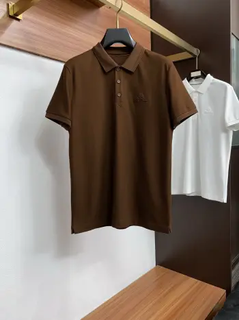 Spring and Summer New Fine Stripe Pique Business Polo