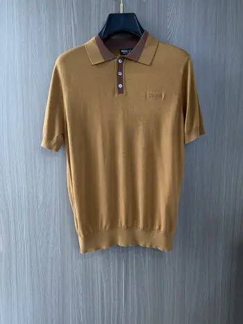 Spring and Summer New Fine Stripe Pique Business Polo