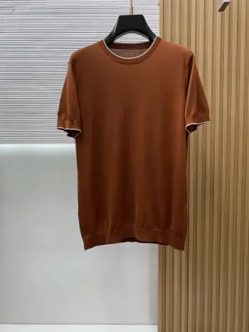 Spring and summer new classic old-style lapel knitted short-sleeve.