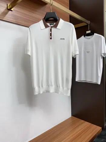 2026 New Men s Polo Shirt Knitted Short Sleeve T-Shirt