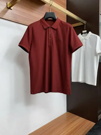 Spring and Summer New Fine Stripe Pique Business Polo