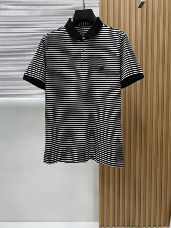 春夏新款丝光棉Polo短袖