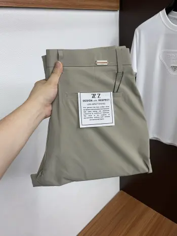 高品质麻棉面料时尚休闲裤
