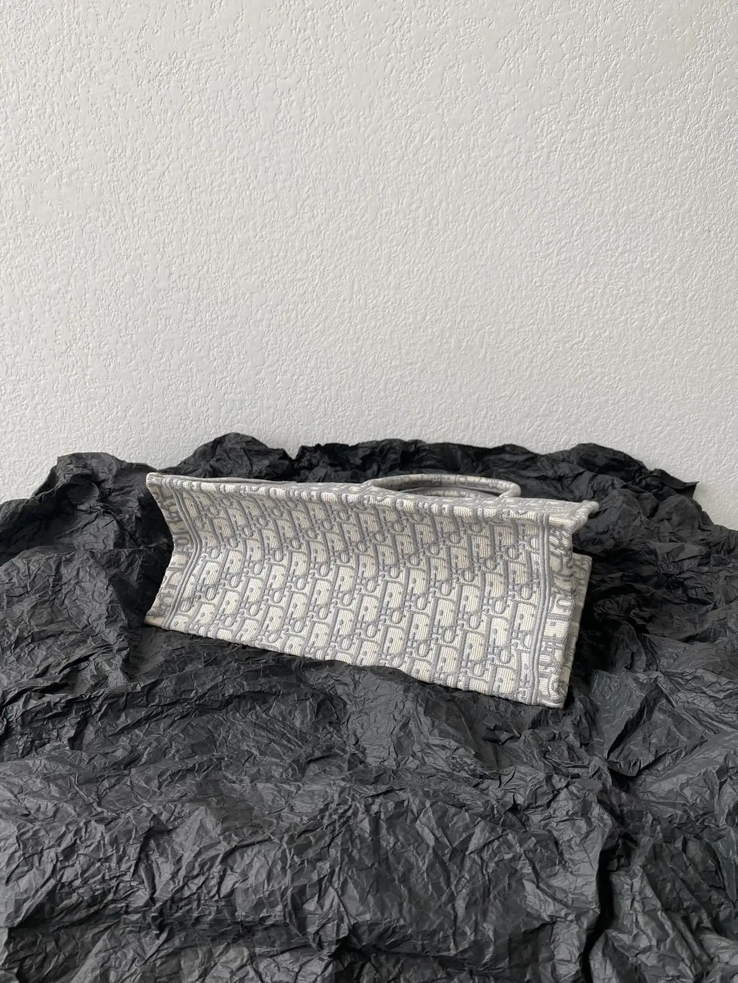 Dior Old Flower Gray Shopping Bag Women s Tote Bag - Detail view 4