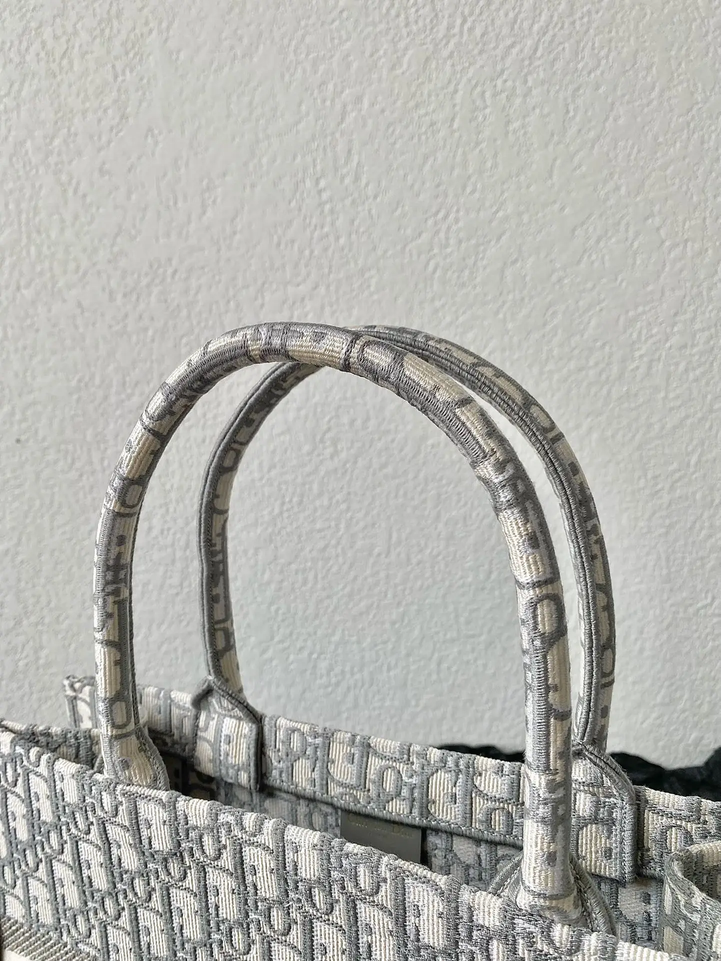 Dior Old Flower Gray Shopping Bag Women s Tote Bag - Detail view 8