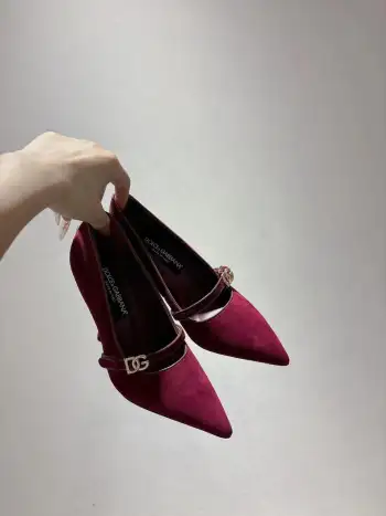 真皮大底羊筋面高跟鞋 女士尖头高跟鞋