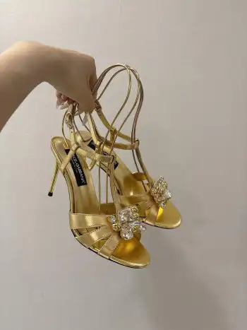 版头层真丝面料凉鞋 女士凉鞋