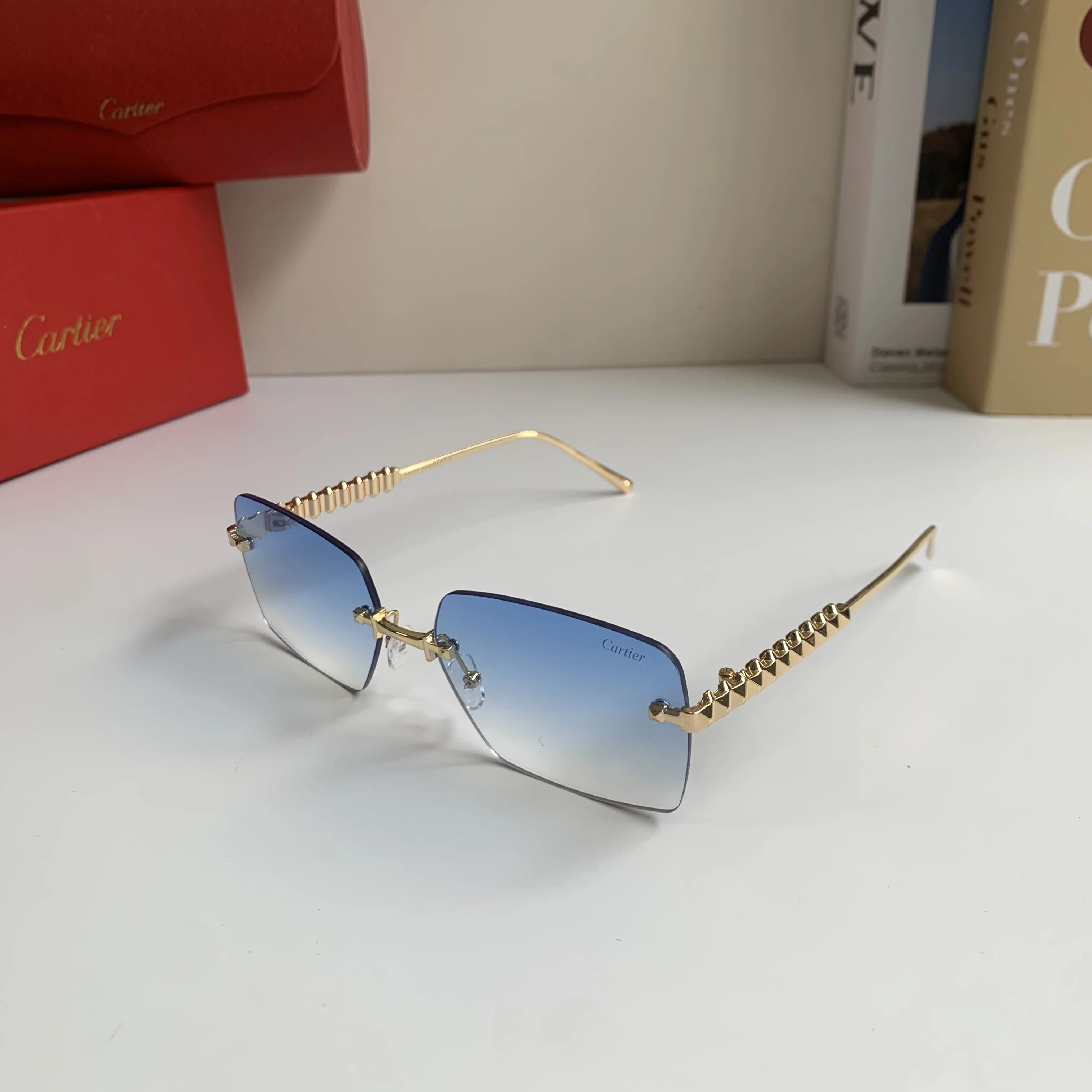 Cartier Men s and Women s Square Sunglasses - Detail view 1