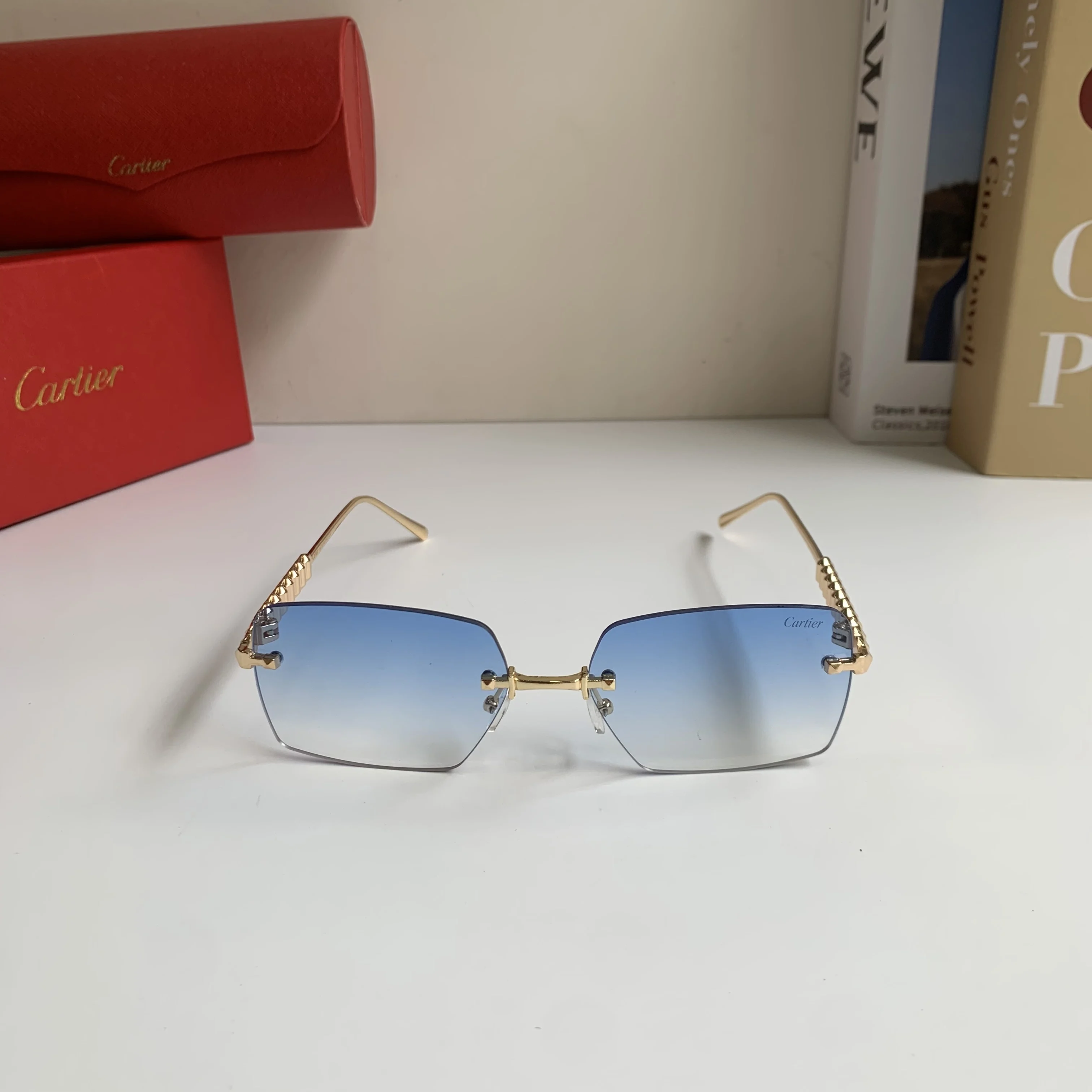 Cartier Men s and Women s Square Sunglasses - Detail view 4