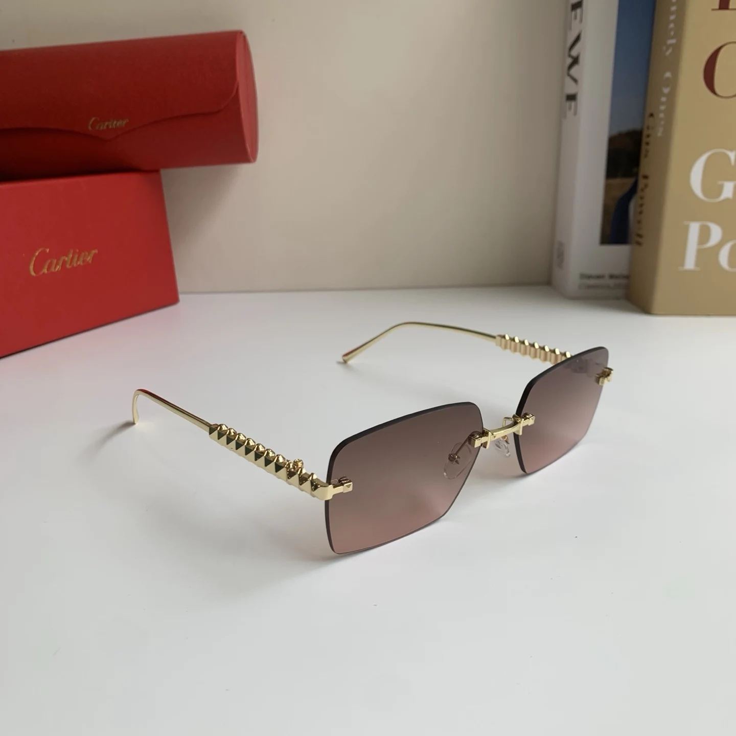 Cartier Men s and Women s Square Sunglasses - Detail view 9