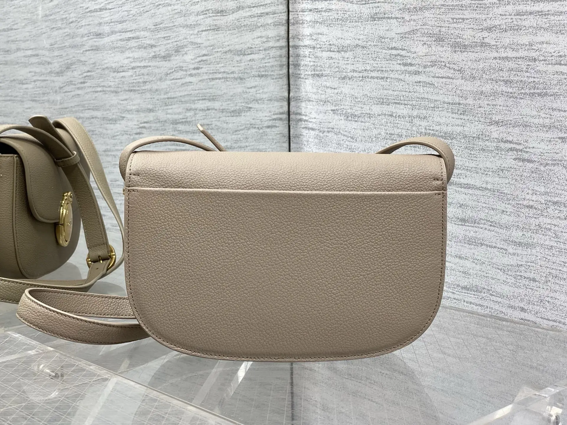 Dior Small Cowhide French Oval Mirror Bag Women s Crossbody Bag - Detail view 4