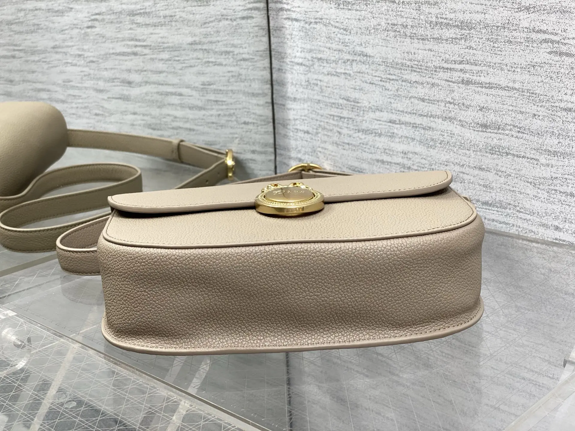 Dior Small Cowhide French Oval Mirror Bag Women s Crossbody Bag - Detail view 7