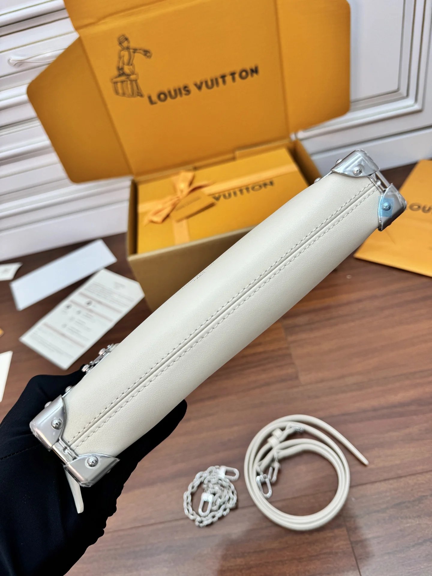 LVM12560 意大利A级真皮手袋 女士斜挎包 - 细节图 6