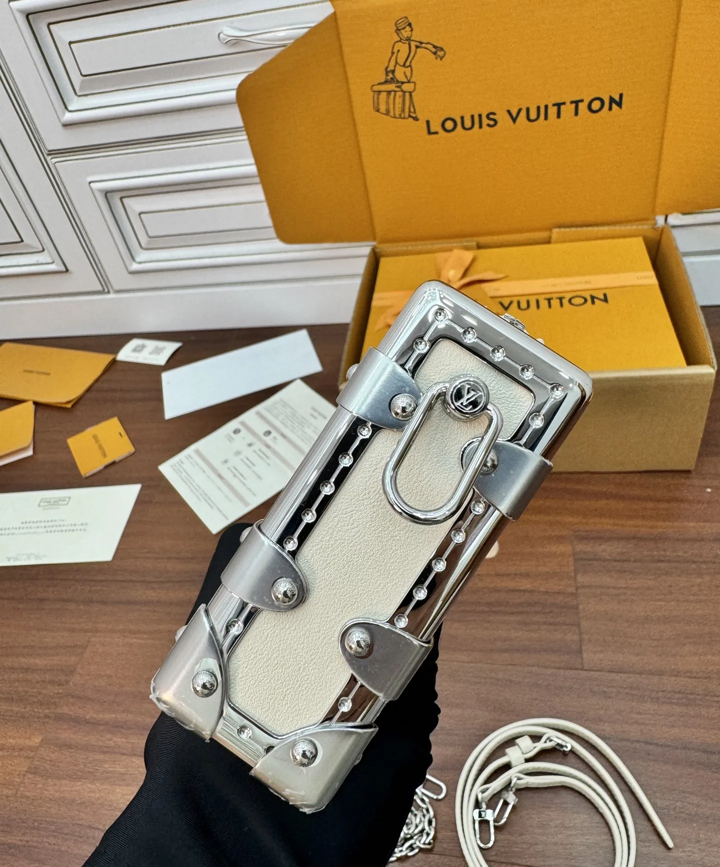 LVM12560 意大利A级真皮手袋 女士斜挎包 - 细节图 7