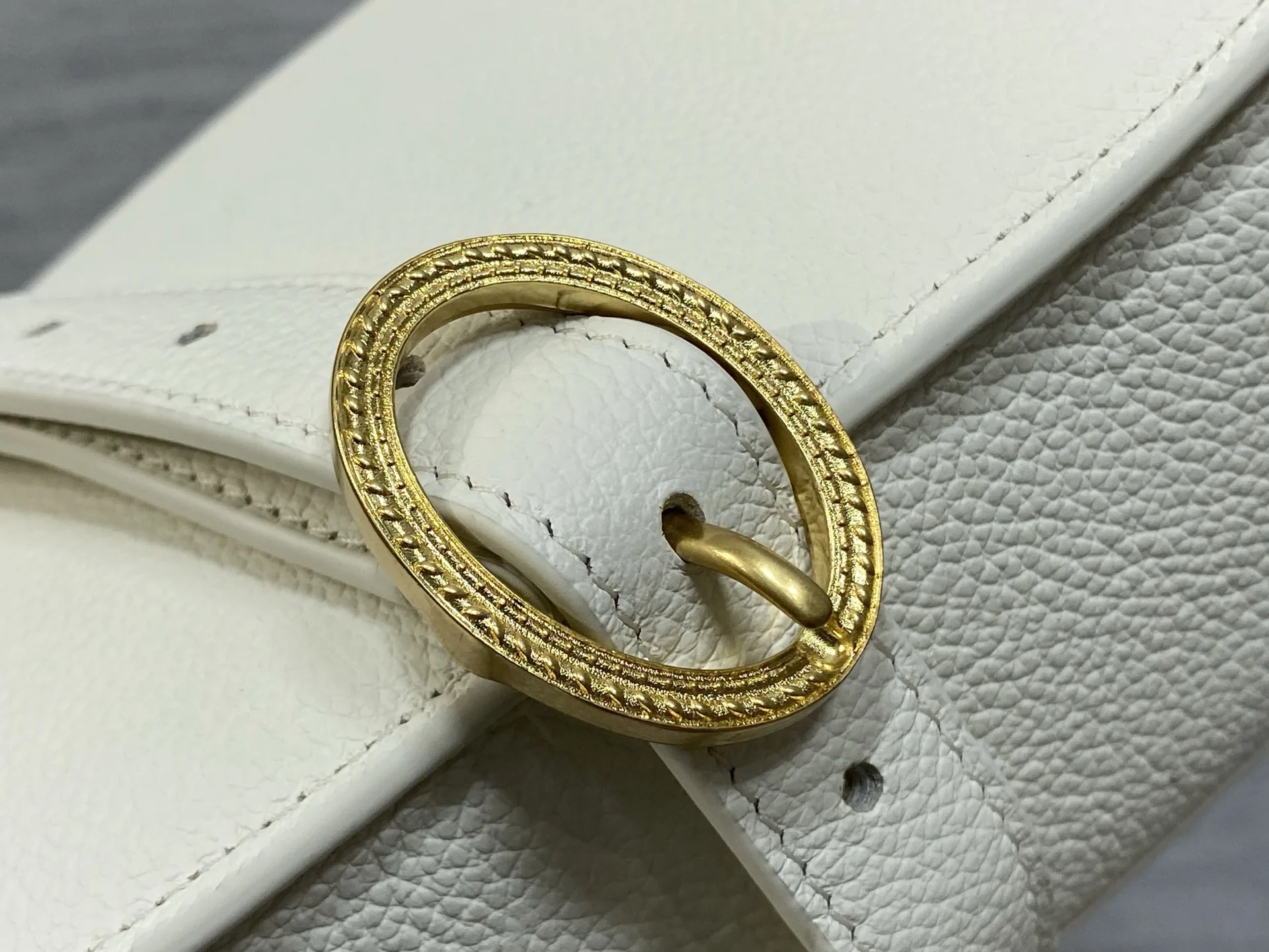 Dior Small Cowhide French Oval Mirror Bag Women s Crossbody Bag - Detail view 5