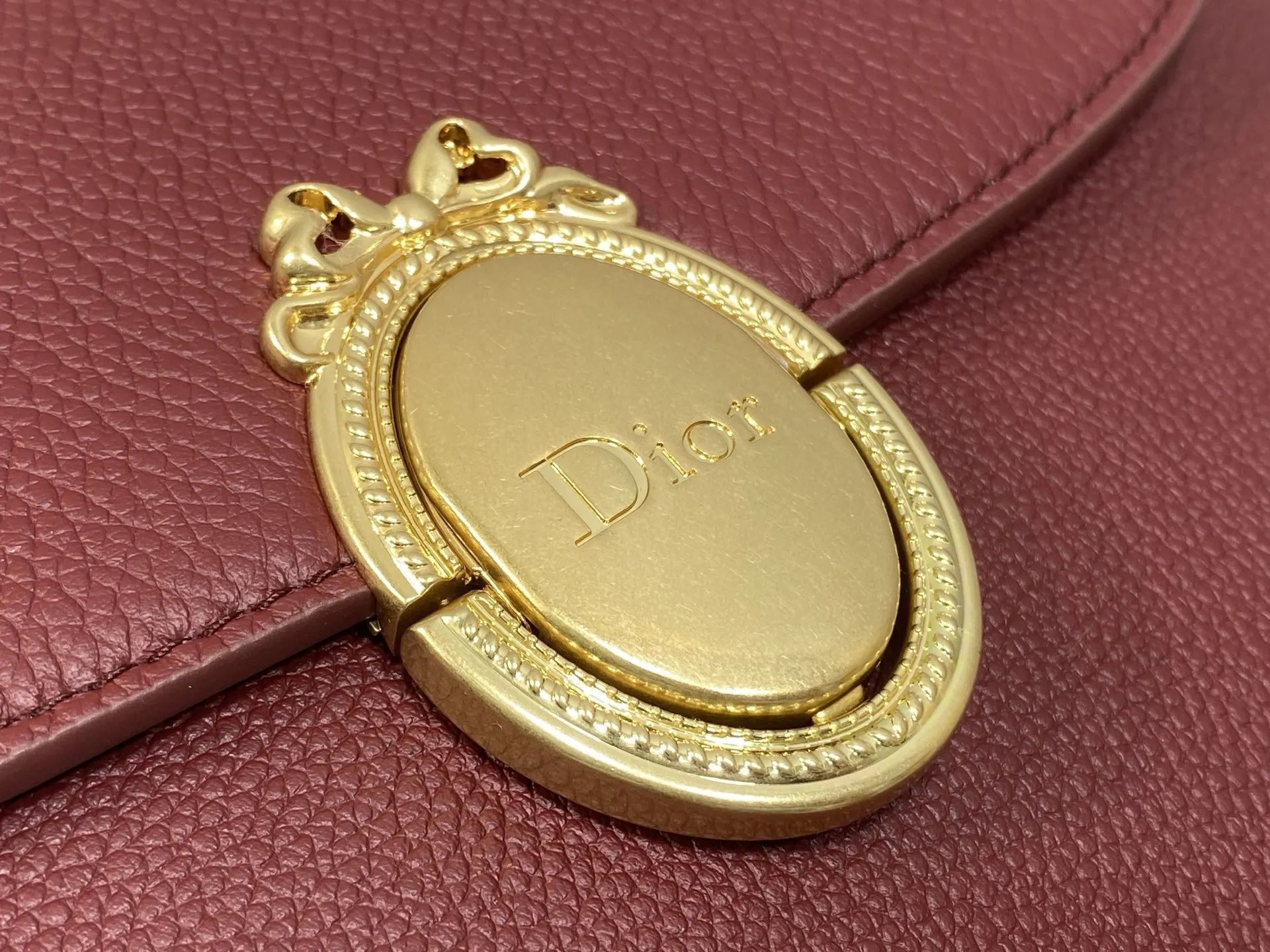Dior Cowhide French Oval Mirror Bag Women s Crossbody Bag - Detail view 2