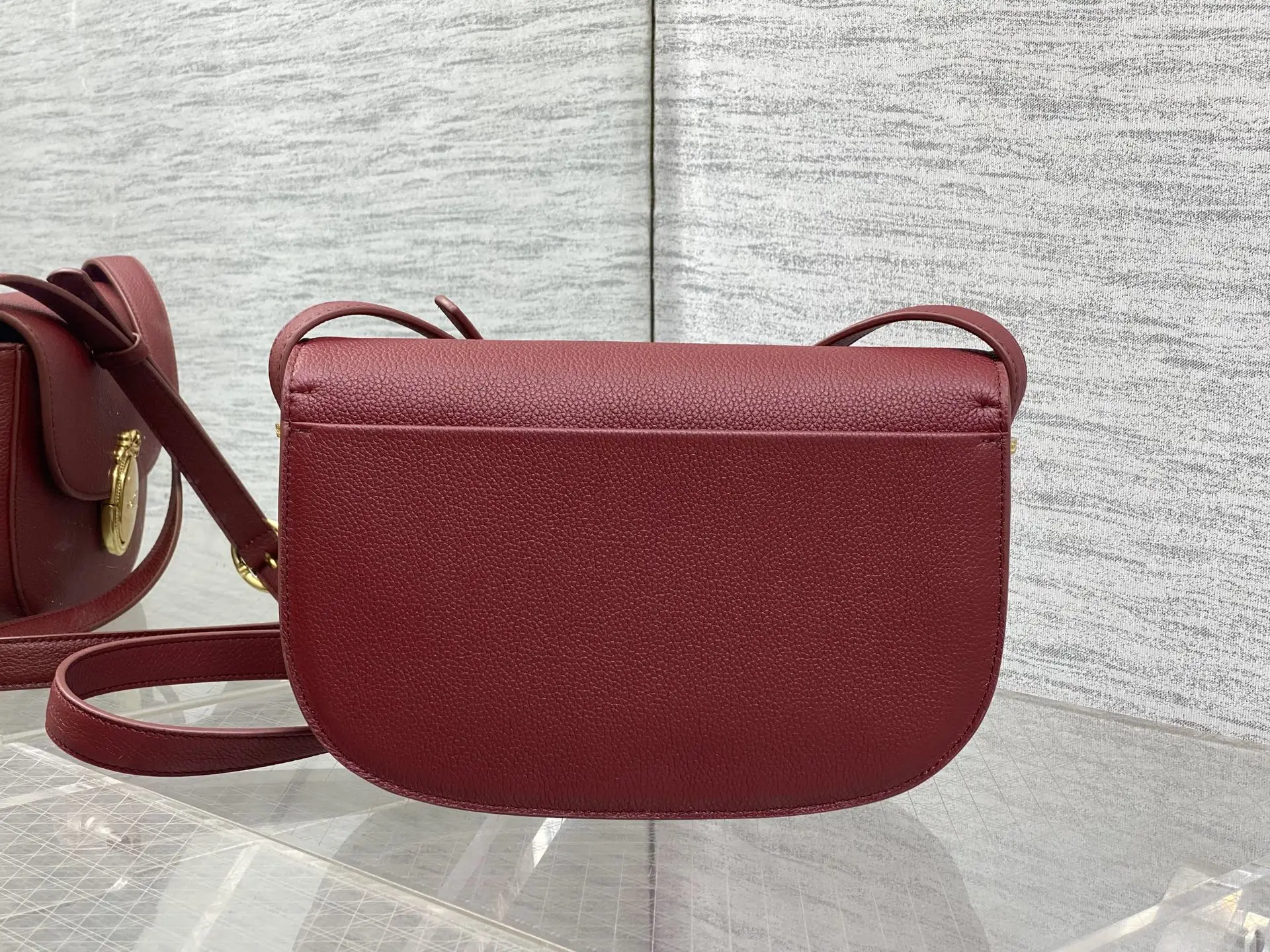 Dior Cowhide French Oval Mirror Bag Women s Crossbody Bag - Detail view 4