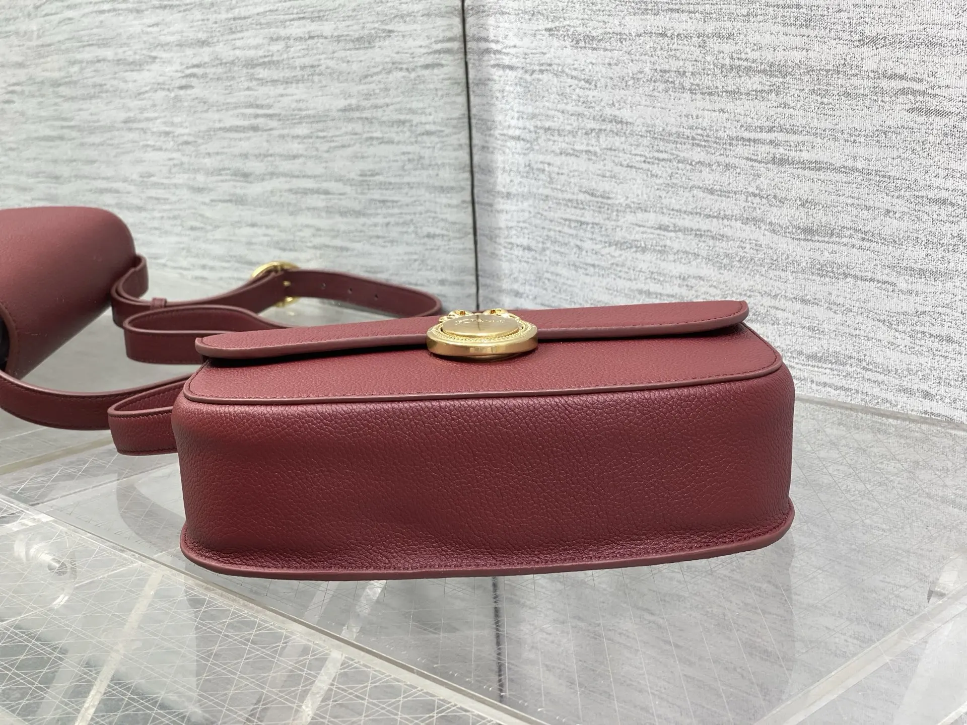 Dior Cowhide French Oval Mirror Bag Women s Crossbody Bag - Detail view 7