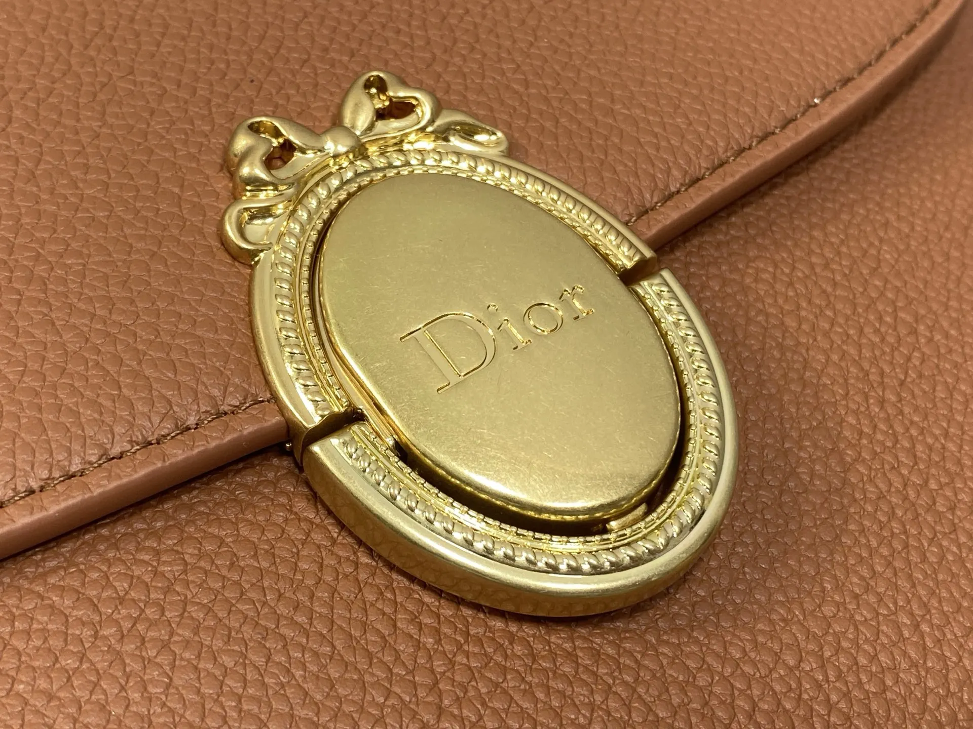 Dior Cowhide French Oval Mirror Bag Women s Crossbody Bag - Detail view 2