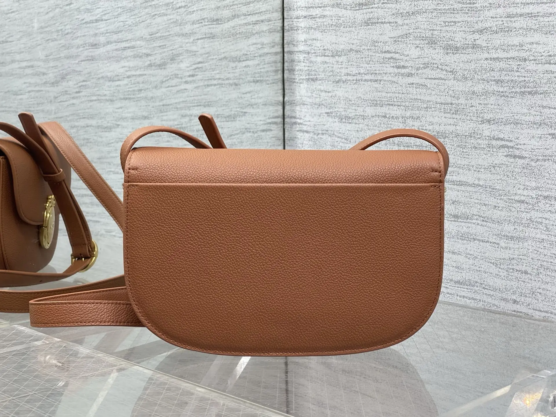 Dior Cowhide French Oval Mirror Bag Women s Crossbody Bag - Detail view 4