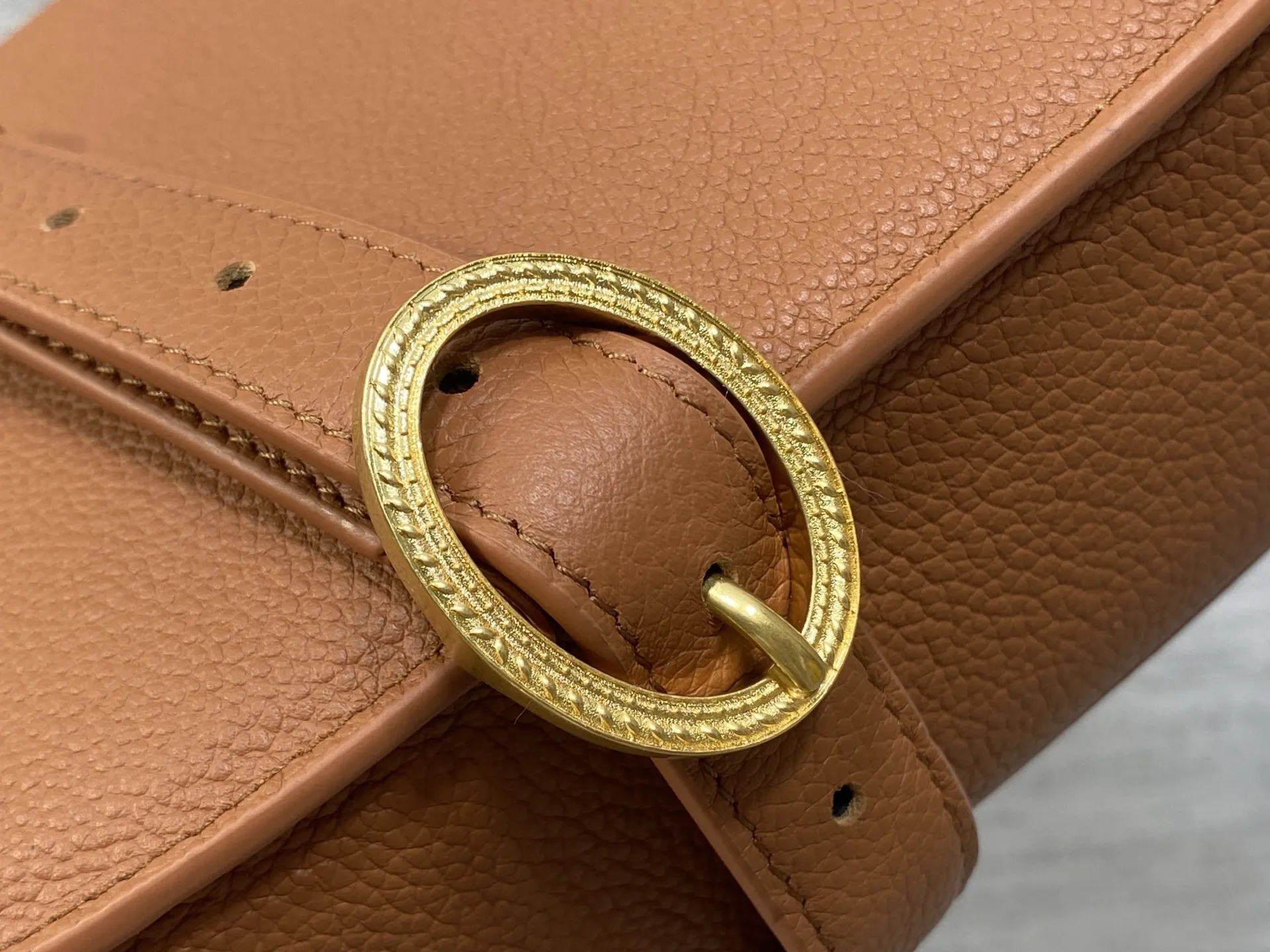 Dior Cowhide French Oval Mirror Bag Women s Crossbody Bag - Detail view 5