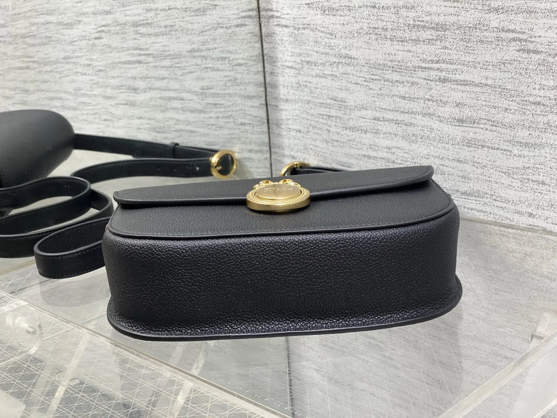 Dior Cowhide French Oval Mirror Bag Women s Crossbody Bag - Detail view 7