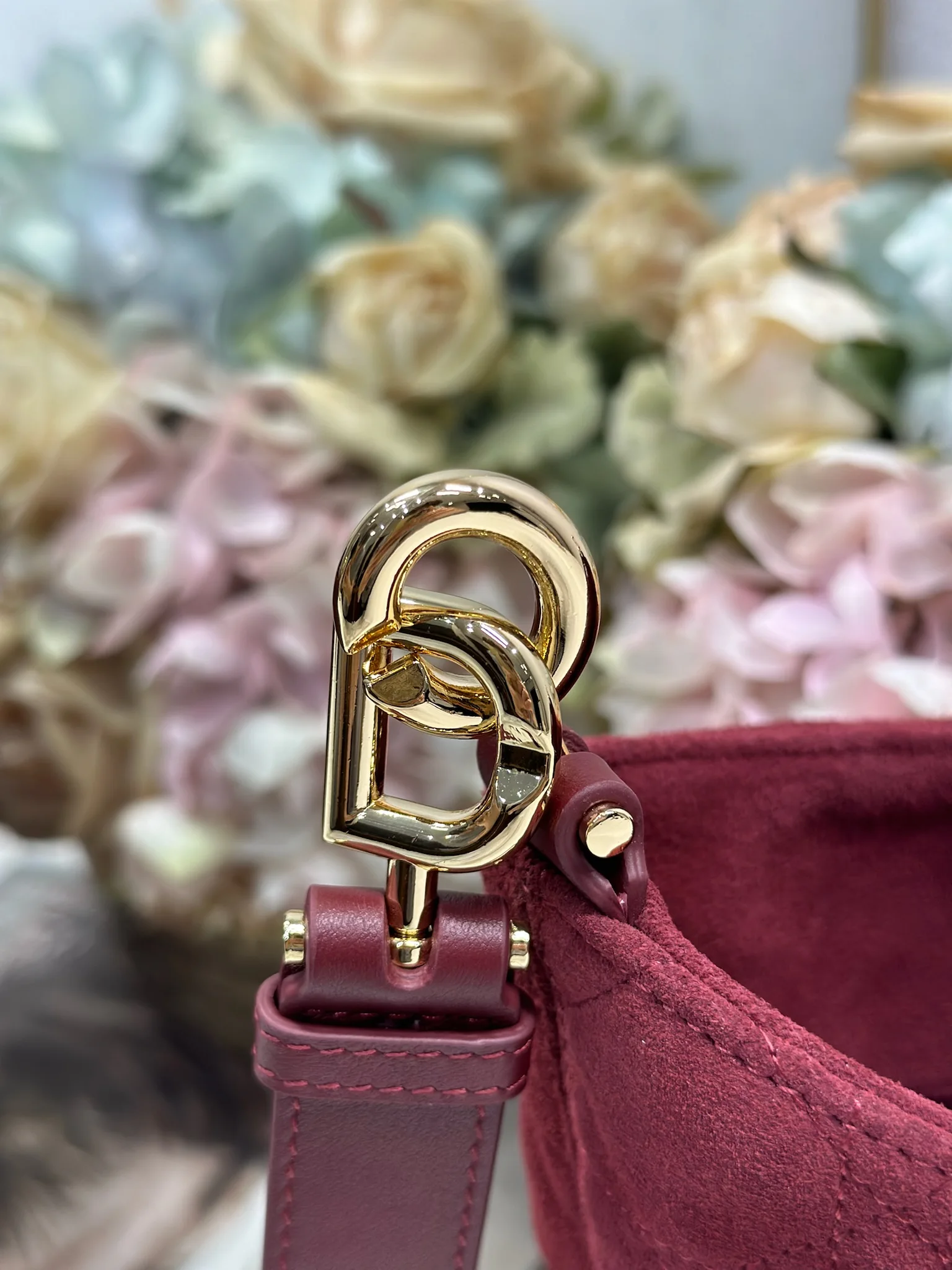 Dior 1538 Sheepskin Pleated Handbag Women s Tote Bag - Detail view 9