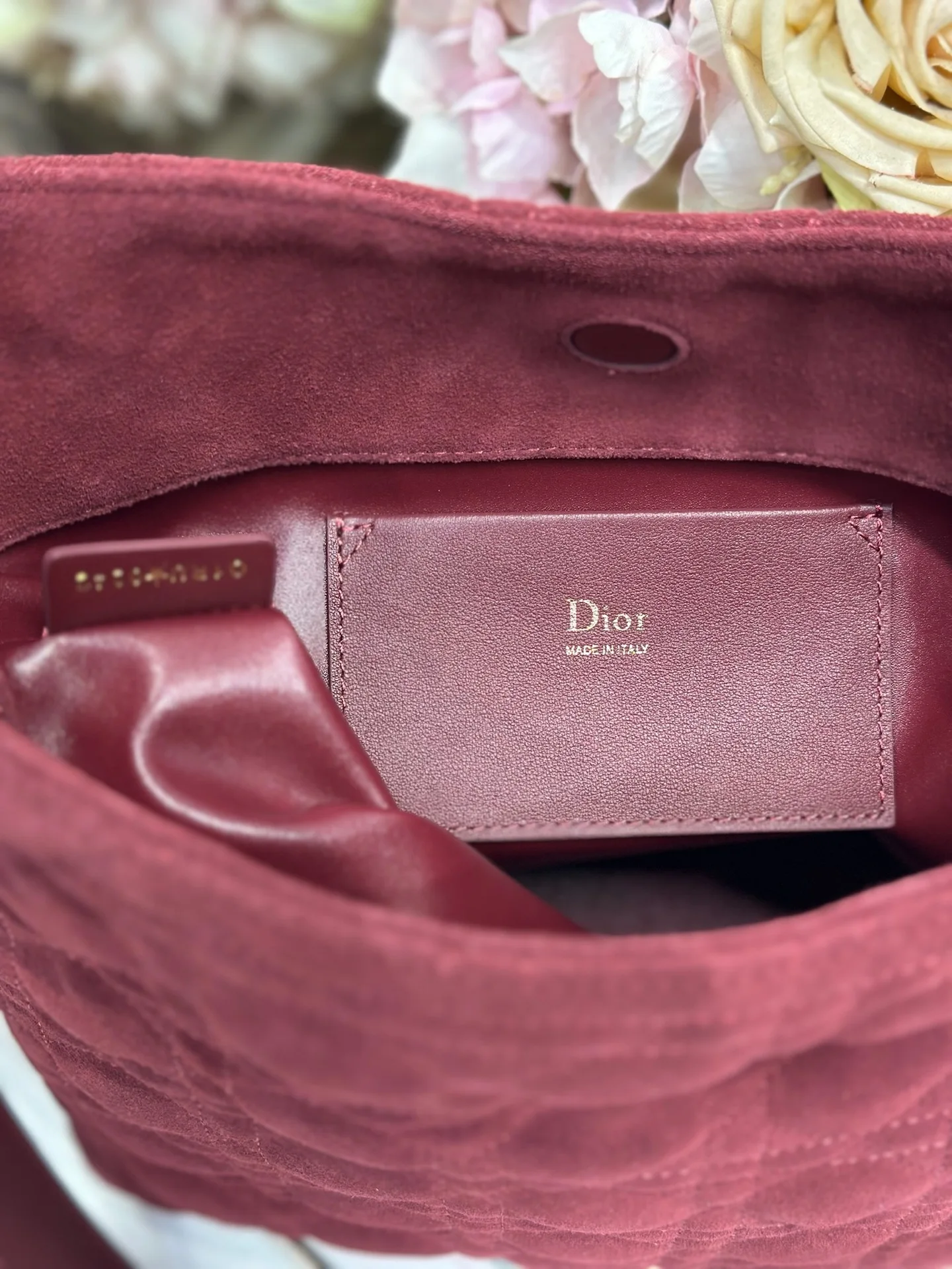 Dior 1538 Sheepskin Pleated Handbag Women s Tote Bag - Detail view 11