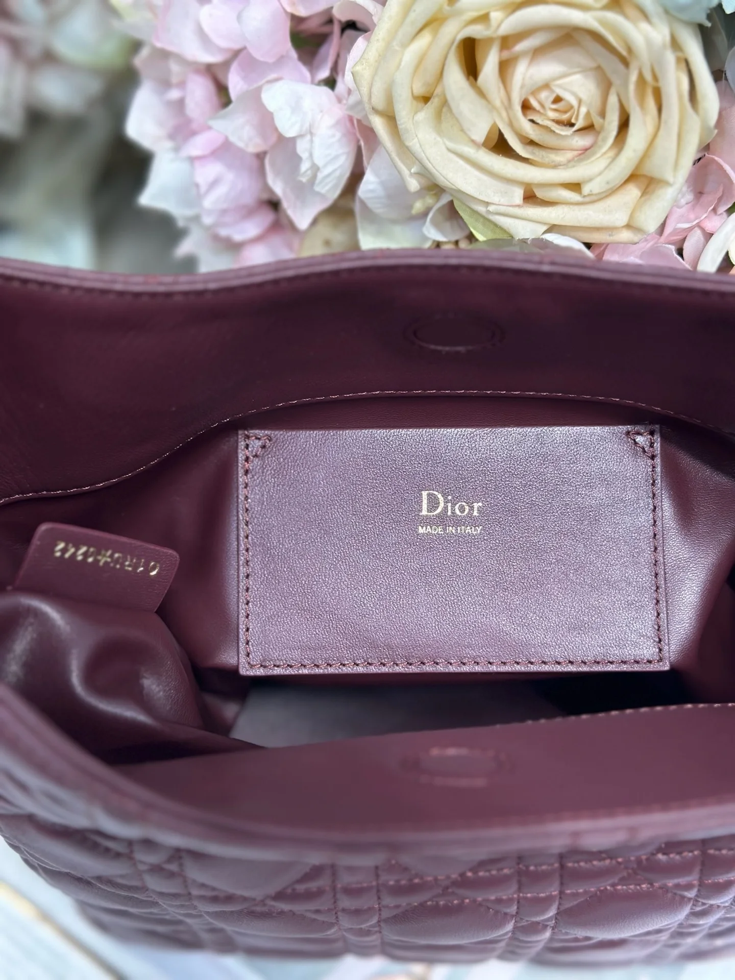 Dior 1538 Sheepskin Pleated Handbag Women s Tote Bag - Detail view 11