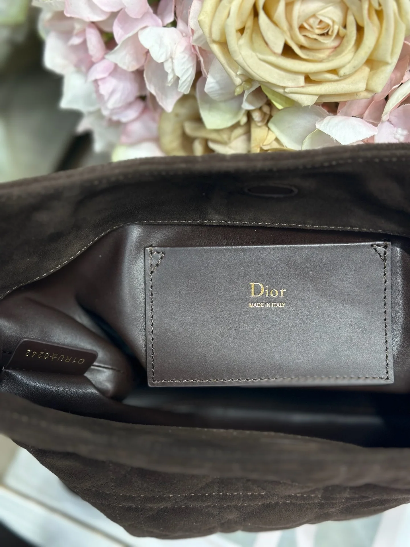 Dior 1538 Sheepskin Pleated Handbag Women s Tote Bag - Detail view 11