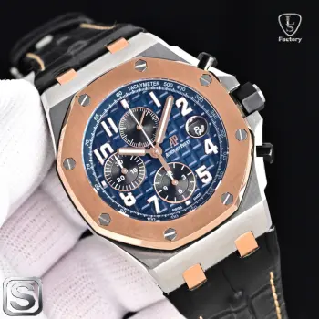 太阳出品 LS .Factory 爱彼 AP A42 Audemars Piguet 爱彼皇家橡树离岸型系列 26470ST.OO.A101CR.01 全新升级版 杜绝一眼假1  机芯采用上海 7750 12 小秒 改 Cal.3126 机芯  加大放大镜日历 更佳美观 质量更稳定 太阳出品精致推荐男士多功能机械腕表