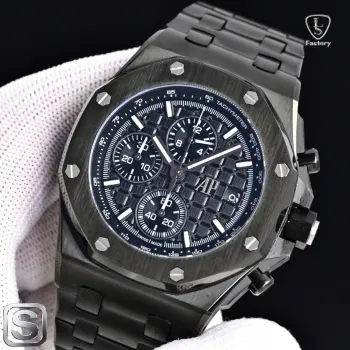 太阳出品 LS .Factory 爱彼 AP A42 Audemars Piguet 爱彼皇家橡树离岸型系列 26470ST.OO.A101CR.01 全新升级版 杜绝一眼假1  机芯采用上海 7750 12 小秒 改 Cal.3126 机芯  加大放大镜日历 更佳美观 质量更稳定 太阳出品精致推荐男士多功能机械腕表