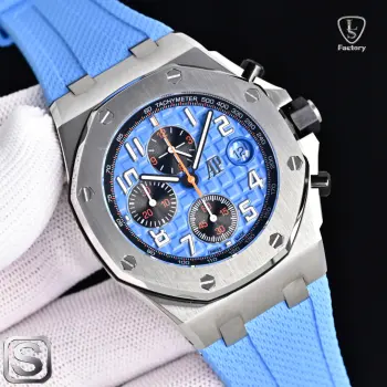 太阳出品 LS .Factory 爱彼 AP A42 Audemars Piguet 爱彼皇家橡树离岸型系列 26470ST.OO.A101CR.01 全新升级版 杜绝一眼假1  机芯采用上海 7750 12 小秒 改 Cal.3126 机芯  加大放大镜日历 更佳美观 质量更稳定 太阳出品精致推荐男士多功能机械腕表