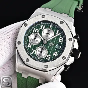 太阳出品 LS .Factory 爱彼 AP A42 Audemars Piguet 爱彼皇家橡树离岸型系列 26470ST.OO.A101CR.01 全新升级版 杜绝一眼假1  机芯采用上海 7750 12 小秒 改 Cal.3126 机芯  加大放大镜日历 更佳美观 质量更稳定 太阳出品精致推荐男士多功能机械腕表