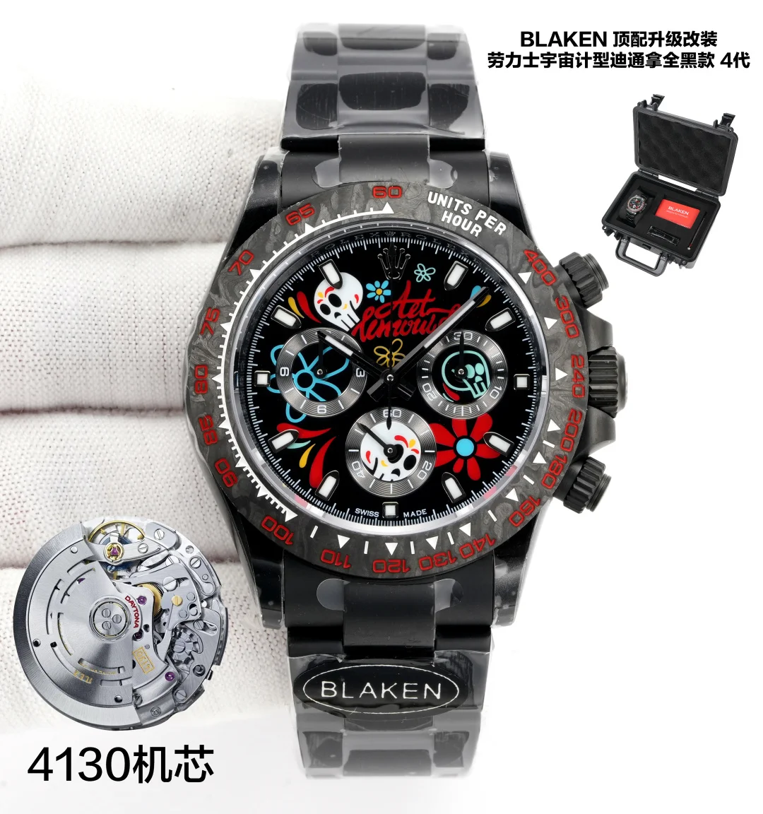 ROLEX ROLEX B33 Cosmograph Daytona All Black Men s Mechanical Watch - Detail view 2