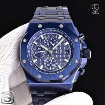 太阳出品 LS .Factory 爱彼 AP A42 Audemars Piguet 爱彼皇家橡树离岸型系列 26470ST.OO.A101CR.01 全新升级版 杜绝一眼假1  机芯采用上海 7750 12 小秒 改 Cal.3126 机芯  加大放大镜日历 更佳美观 质量更稳定 太阳出品精致推荐男士多功能机械腕表