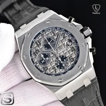 太阳出品 LS .Factory 爱彼 AP A42 Audemars Piguet 爱彼皇家橡树离岸型系列 26470ST.OO.A101CR.01 全新升级版 杜绝一眼假1  机芯采用上海 7750 12 小秒 改 Cal.3126 机芯  加大放大镜日历 更佳美观 质量更稳定 太阳出品精致推荐男士多功能机械腕表