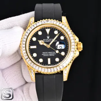 太阳出品 劳力士 ROLEX CM2 游艇名仕YACHT-MASTER 42mm 游艇 正品开模 双向旋转外圈 不再松松垮垮 力度手感正品调教 亚洲手腕尺寸橡胶胶带按正品工艺包覆金属片  持久耐用且舒服 表壳上的钢印跟正品一样 不是普通刻字 搭载最强3235机芯  真真真一体3235蓝游丝 非3135 改装机 真正物美价廉 太阳出品精致推荐男士机械腕表
