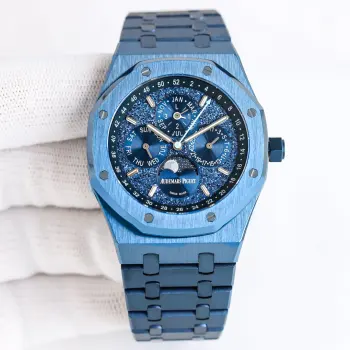 太阳出品 白壳  AP 爱彼皇家橡树 26574ST系列 R68 男士腕表 完美与个性的体验 1  直径41MM 2  搭载定制版Cal.5134机芯 完美还原功能 3  日历 星期 月份 月相等一切功能均为真功能可正常使用  可选配钢带款 胶带款 皮带款  3  表壳采用316L精钢材质 整壳CNC高精准处理 密度与原装吻合  4  字面整体按照原装颜色完美呈现 5  壳套分圈口.壳.底盖三件套 整体角度完美体现拉丝工艺 品质与美的融合 太阳出品精致推荐男士多功能机械腕表 立即抢购