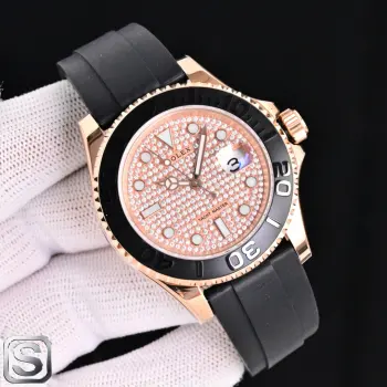 太阳出品 金白 钻面 ROLEX 劳力士 CM2 游艇名仕型系列 YACHT-MASTER 40mm 新品白游艇 正品开模 双向旋转外圈 不再松松垮垮 力度手感正品调教 表带采用904精钢  色泽均匀光鲜 耐用且舒服 表壳上的钢印跟正品一样 不是普通刻字 最新水准3235机芯  真真真一体3235 顺时调时 瞬跳日历 正品同步 非3135 改 真正物美价廉 精心打造超真实实物图拍摄 太阳出品精致推荐男士机械腕表 立即抢购
