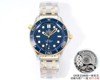 太阳出品 白壳 OR厂让您有更好的选择 OMEGA 欧米茄 海马300系列 KH1 唯一原装开模对版的全新海马300米潜水表系列 每个配件几乎全新开模对版最新专柜官网的设计 耗时三年半研究开发出真正8800一体机芯 1  表壳采用进口316L精钢打造而成 表圈采用韩国高密度陶瓷 饰以白色珐琅潜水刻度 表盘亦以抛光陶瓷制成 饰以激光镌刻波纹图案 42mm表壳拉丝细腻 2  钢带逐粒手工打磨 市面首家做到同原装一致钢带背面有倒角并且可以与原装互换 氟橡胶表带手感顺滑厚重 生耳可与钢带通用 男士机械腕表