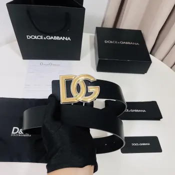 Dolce Gabbana 新款 金色电镀金属徽标搭扣 搭扣下方设有点扣  无镍搭扣与配件  意大利制造 4.0cm