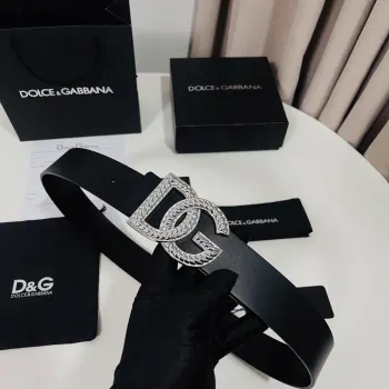 Dolce Gabbana 新款 金色电镀金属徽标搭扣 搭扣下方设有点扣  无镍搭扣与配件  意大利制造 4.0cm