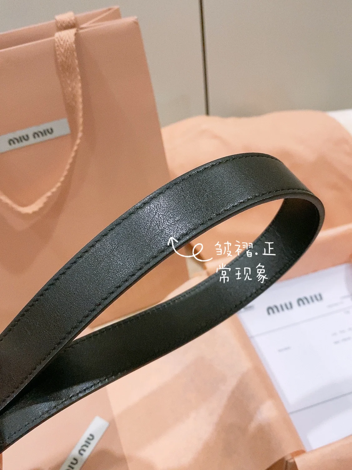 MIU MIU Bowknot Vintage Buckle Belt Men s Belt - Detail view 3