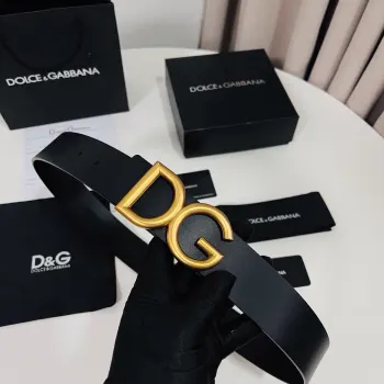 Dolce Gabbana 新款 金色电镀金属徽标搭扣 搭扣下方设有点扣  无镍搭扣与配件  意大利制造 4.0cm