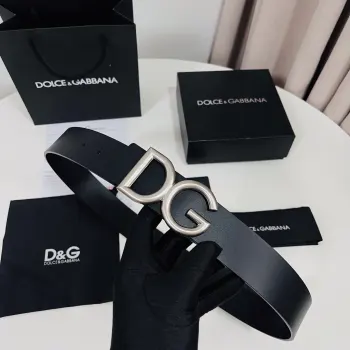 Dolce Gabbana 新款 金色电镀金属徽标搭扣 搭扣下方设有点扣  无镍搭扣与配件  意大利制造 4.0cm