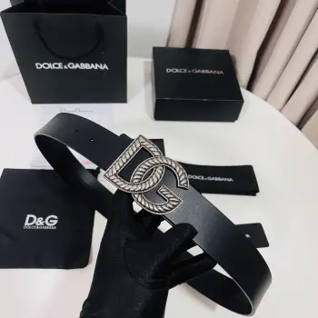 Dolce Gabbana 新款 金色电镀金属徽标搭扣 搭扣下方设有点扣  无镍搭扣与配件  意大利制造 4.0cm